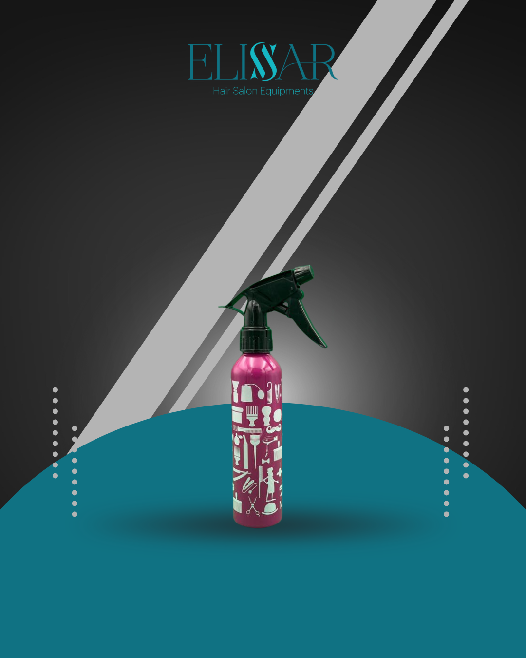 barber-themed spray bottle