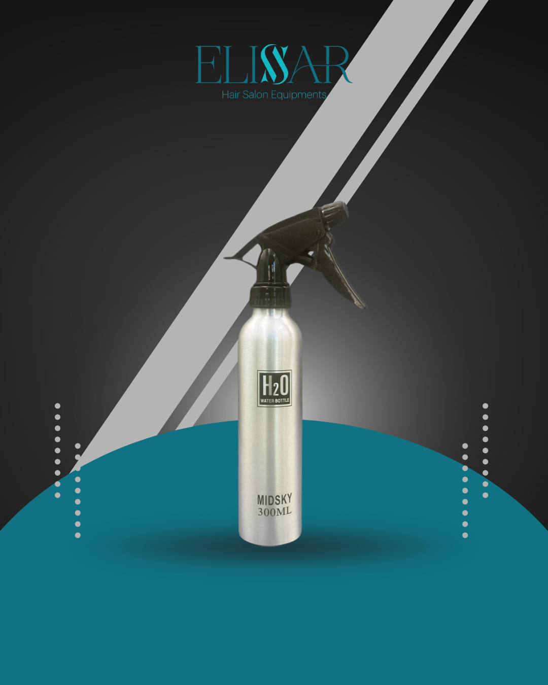 Stainless steel 300ml spray bottle