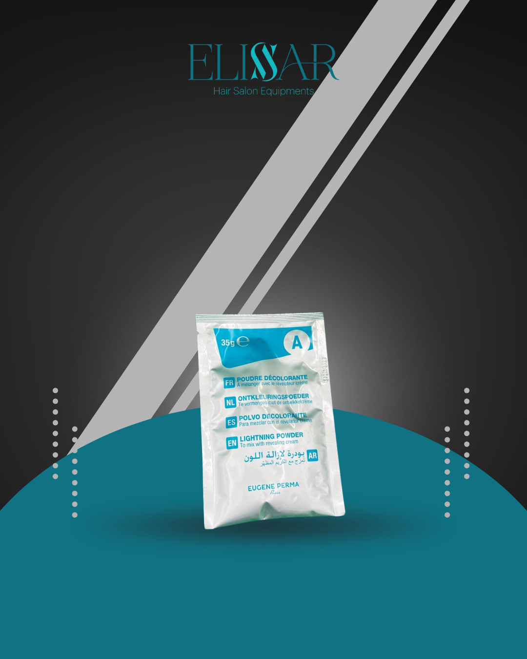 Blue lightening powder