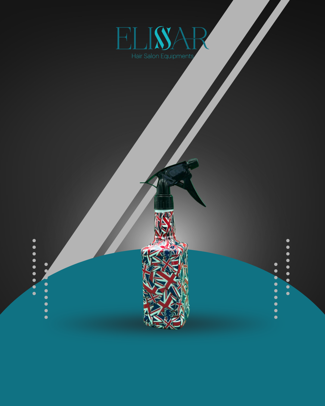 Spray Bottles feature bold flag design