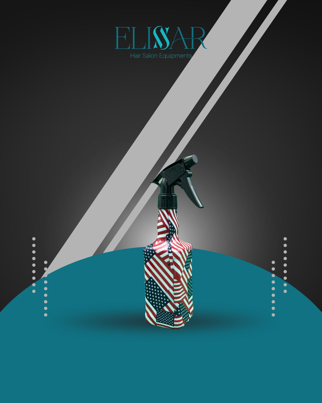 Spray Bottles feature bold flag design